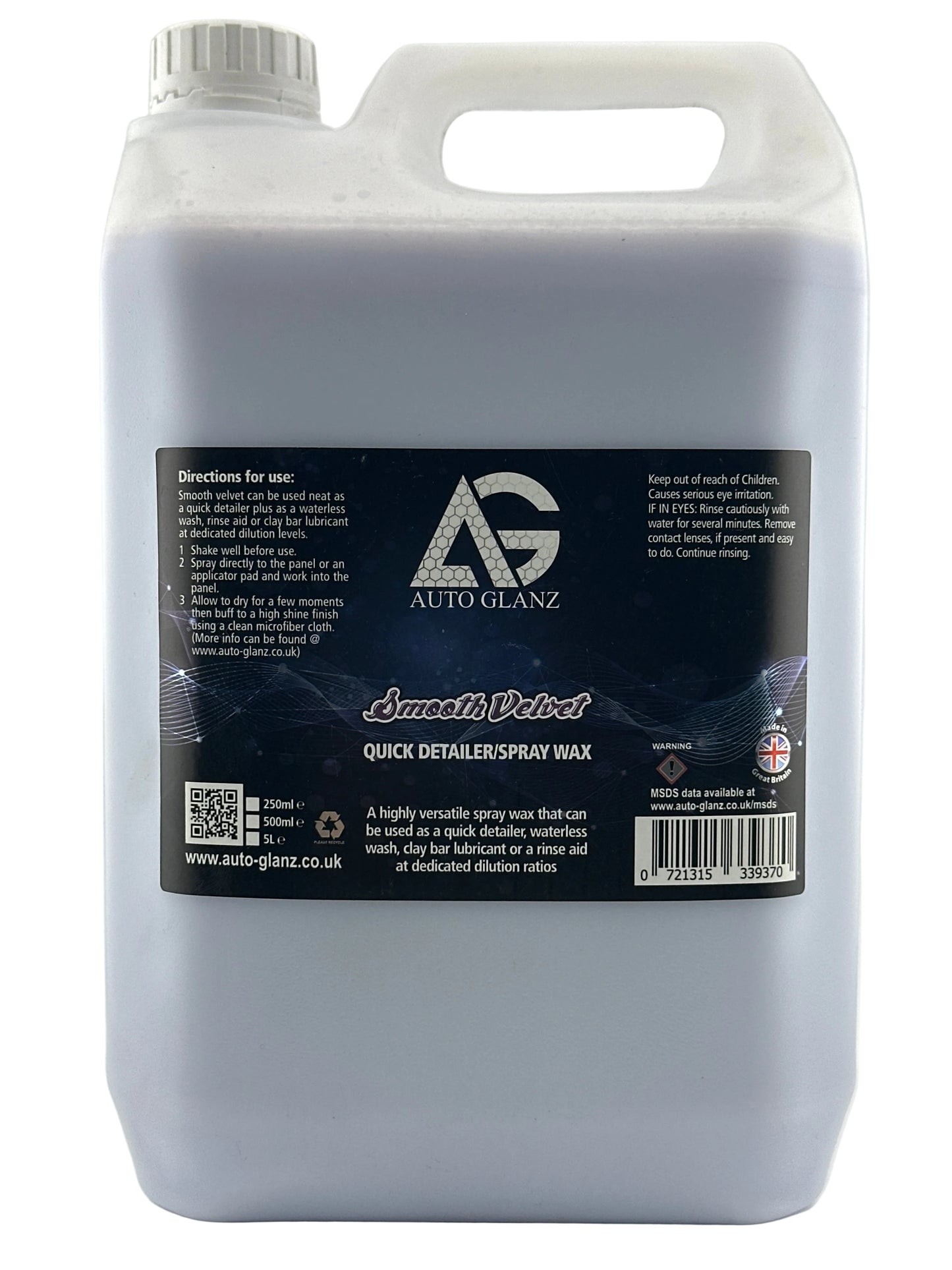 Auto Glanz - Smooth Velvet - Quick Detailer/Spray Wax