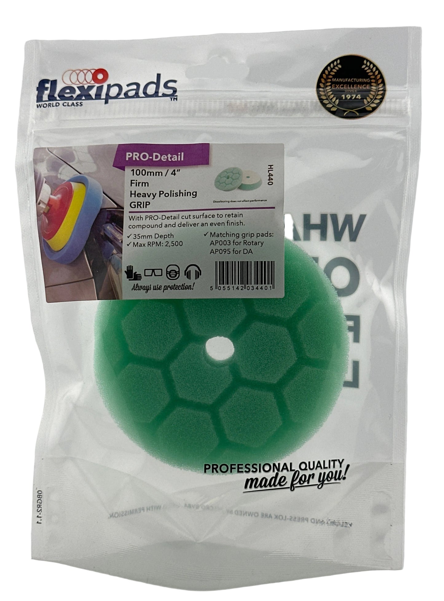 Flexipads - PRO-DETAIL GREEN Heavy Polishing Pad
