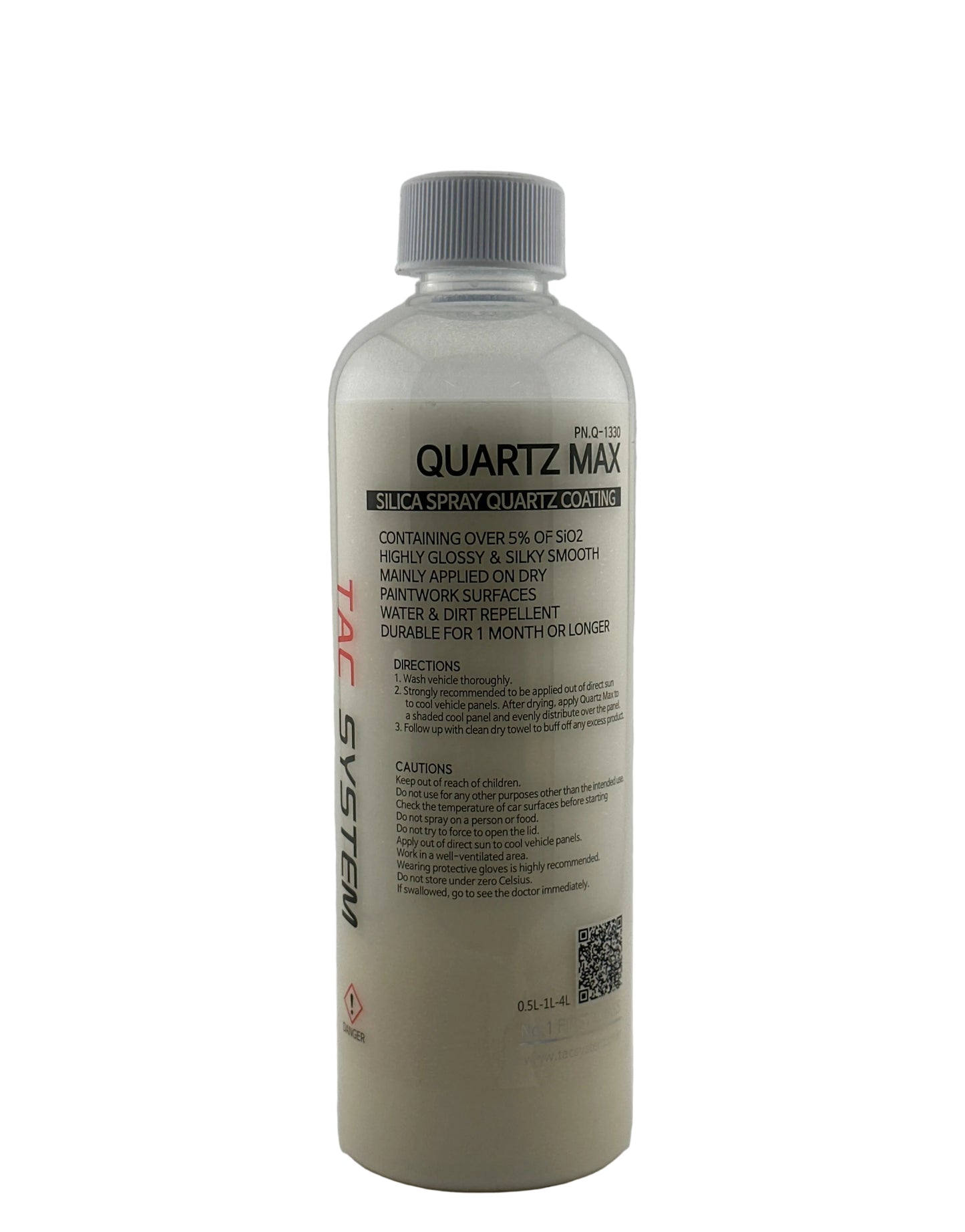 TAC System - Quartz Max - Hydrophobic Silica Spray Sealant, High Gloss
