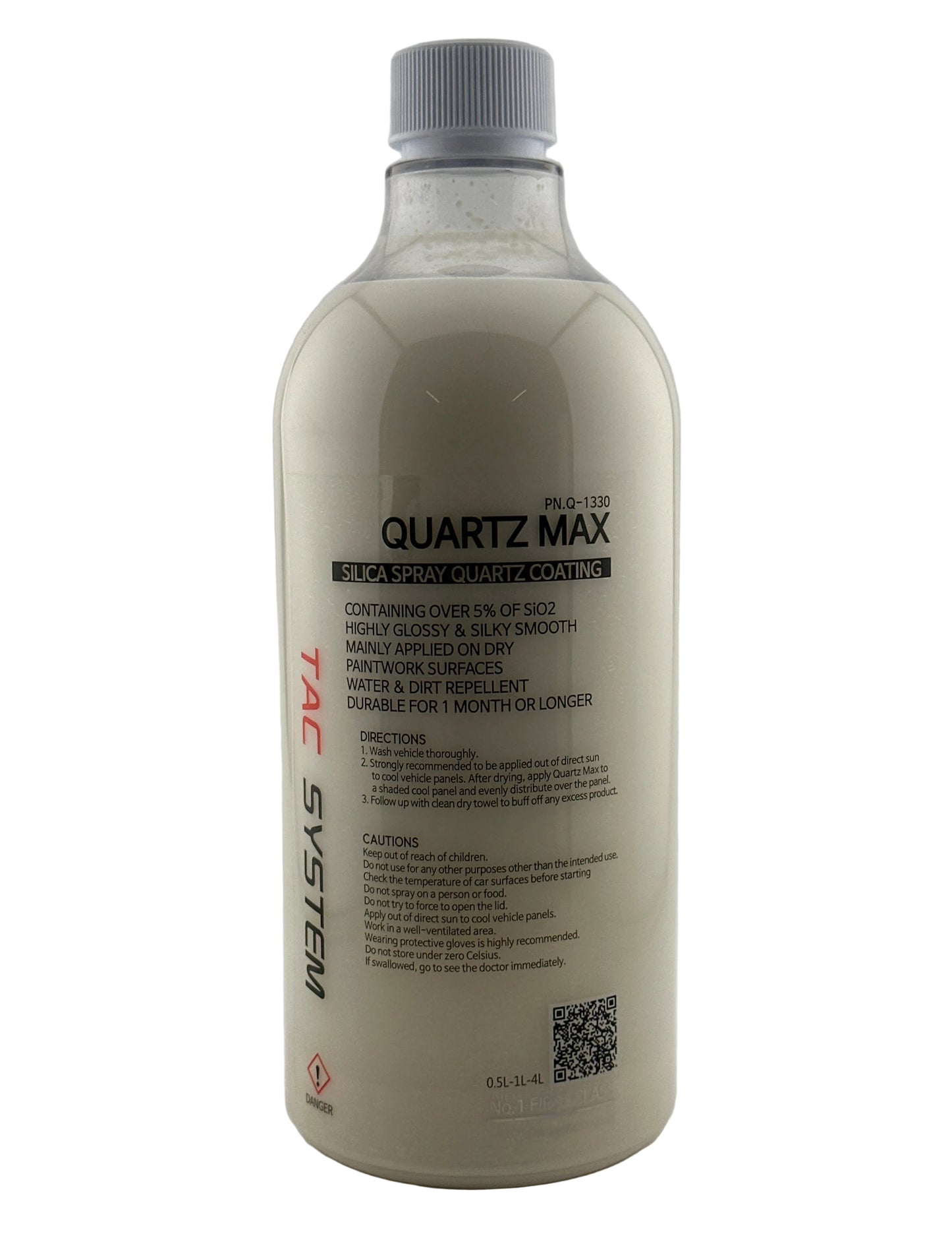 TAC System - Quartz Max - Hydrophobic Silica Spray Sealant, High Gloss