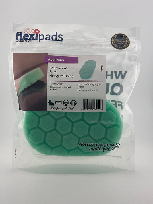 Flexipads - HLA40 6" PRO-Detail GREEN Heavy Polishing Pad